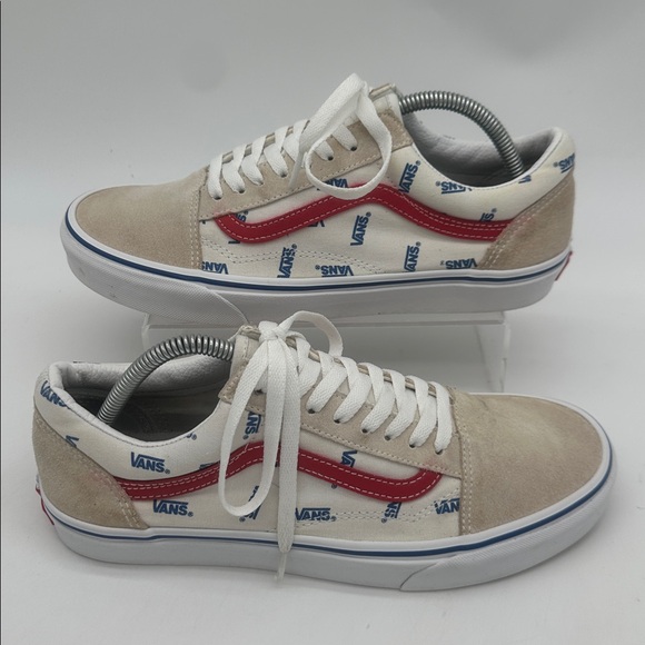 Vans Other - Vans Unisex Old Skool Cream White Low Top Sneakers Men Size 9.5 Womens Size 11.0